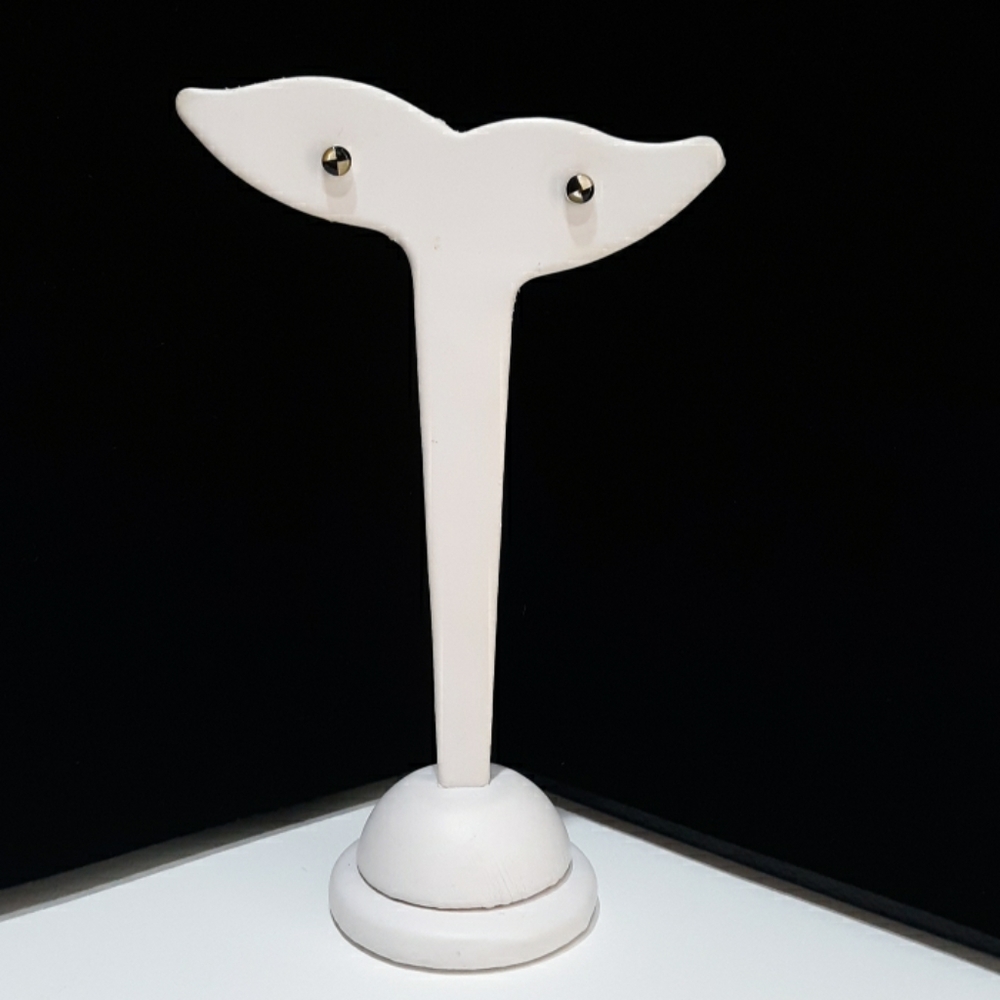 Sterling Silver Onyx Checkerboard Earrings